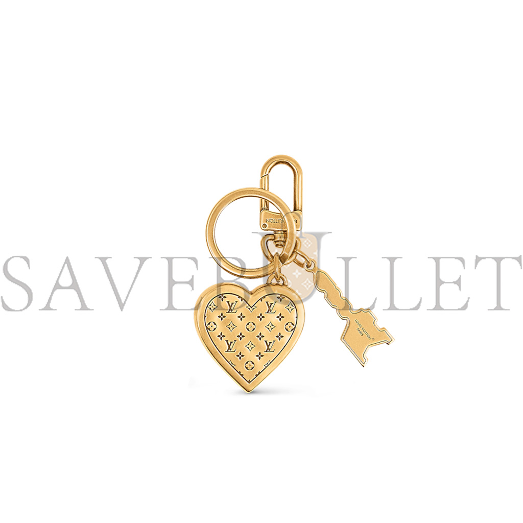 LOUIS VUITTON LOVERS HEART BAG CHARM & KEY HOLDER M01711